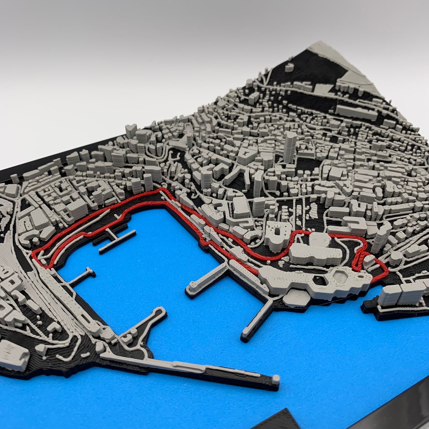 F1 Track in Black Frame – 3D Printed