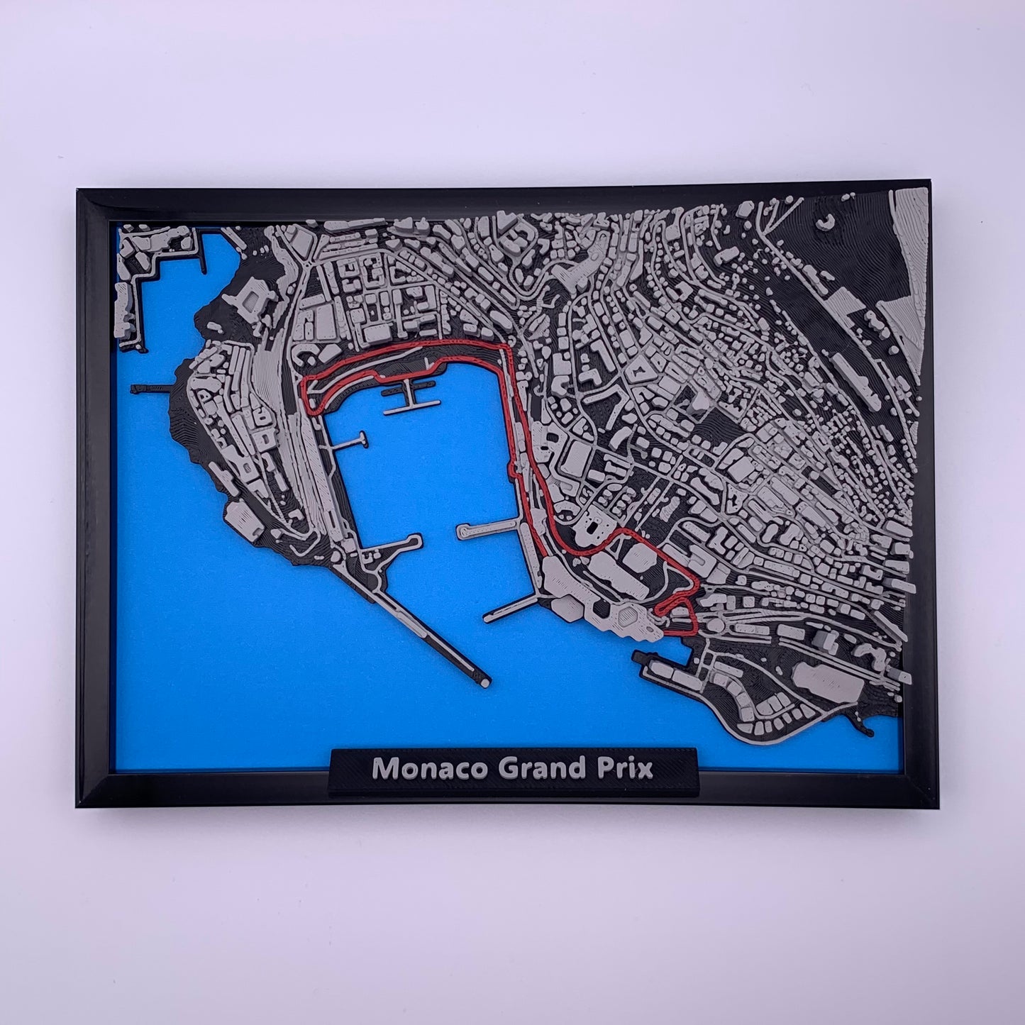 F1 Track in Black Frame – 3D Printed