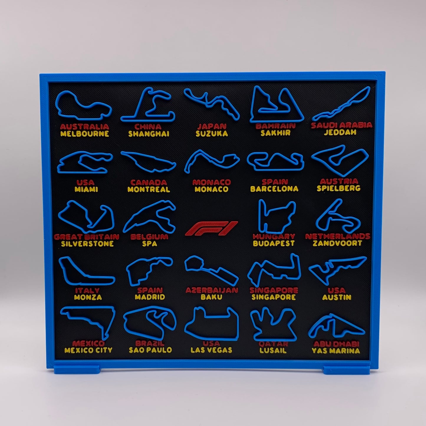 F1 2026 Race Calendar – 3D Printed