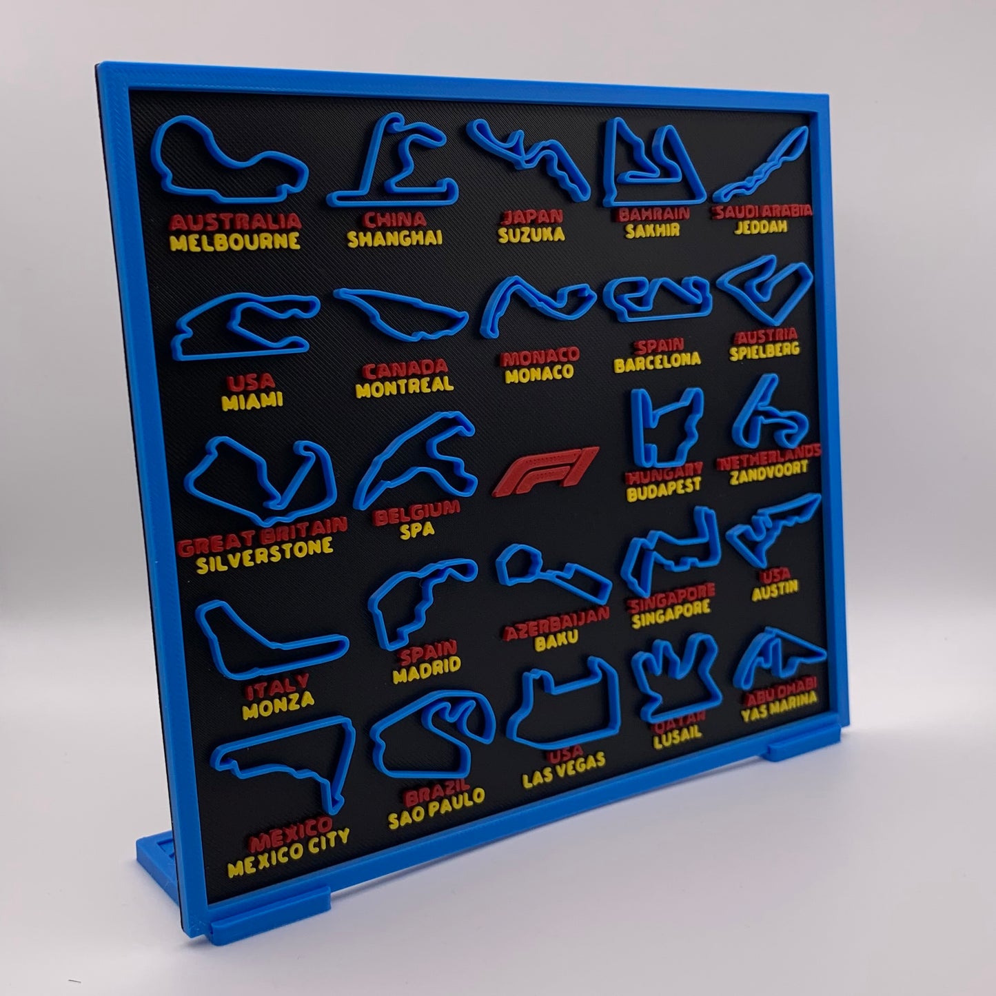 F1 2026 Race Calendar – 3D Printed