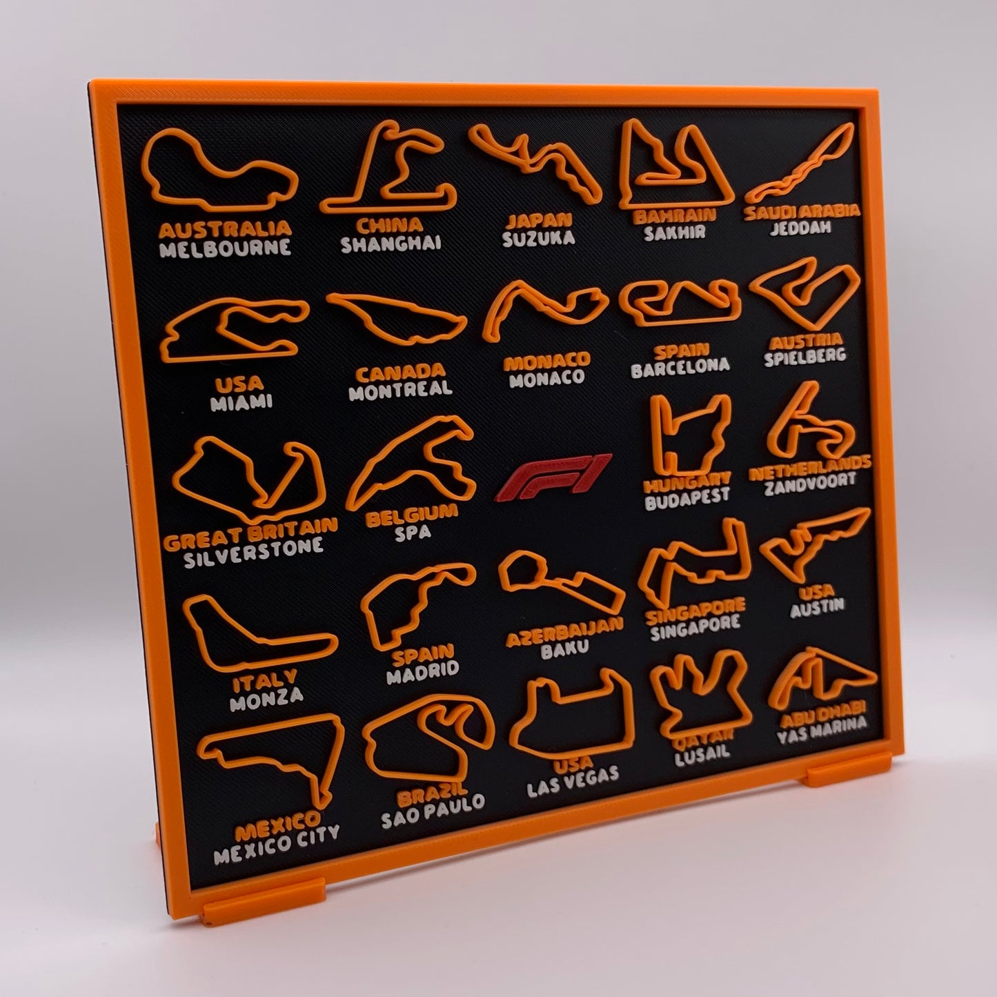 F1 2026 Race Calendar – 3D Printed