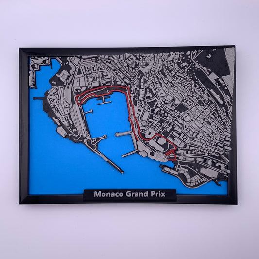 F1 Track in Black Frame – 3D Printed