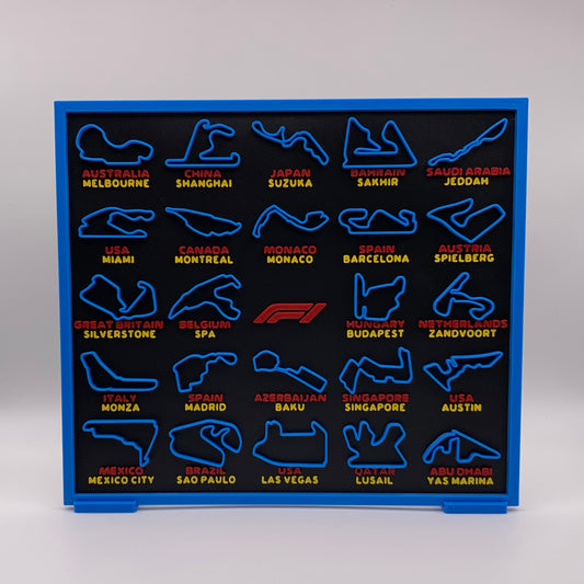 F1 2026 Race Calendar – 3D Printed